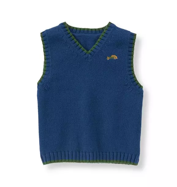 Tipped Sweater Vest image number 0