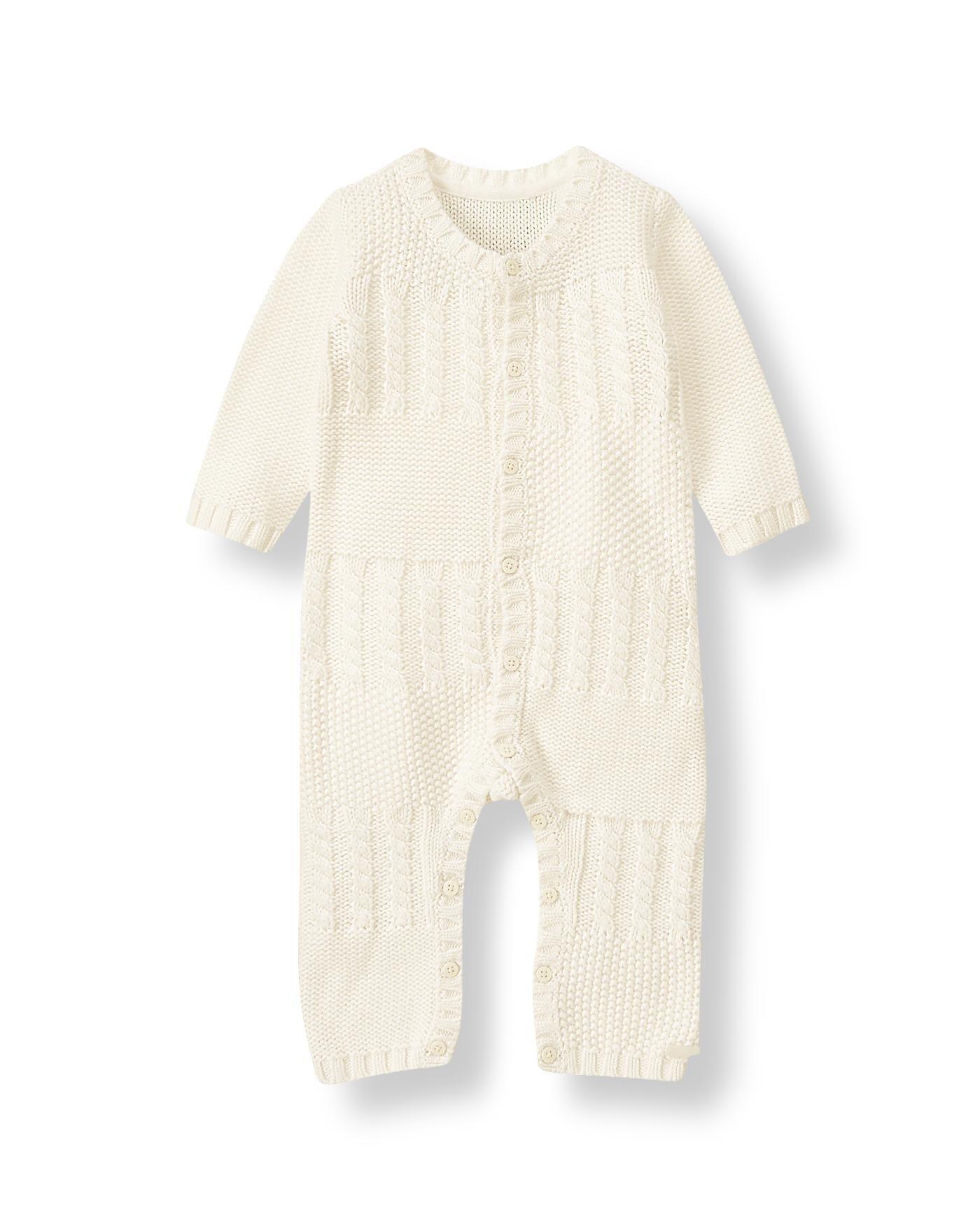 Baby Ivory Cable Sweater One-Piece by Janie and Jack