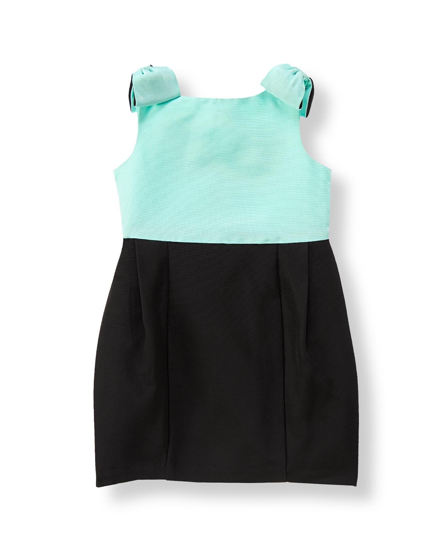 Aqua Blue Colorblock Dress at JanieandJack