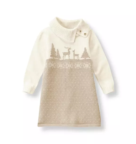 Reindeer Sweater Dress image number 0