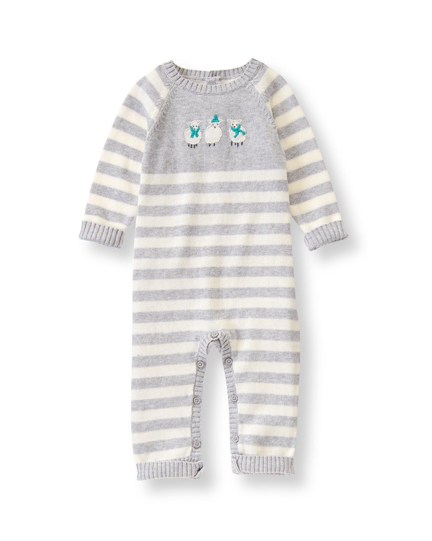Lamb Striped Sweater One-Piece image number 0