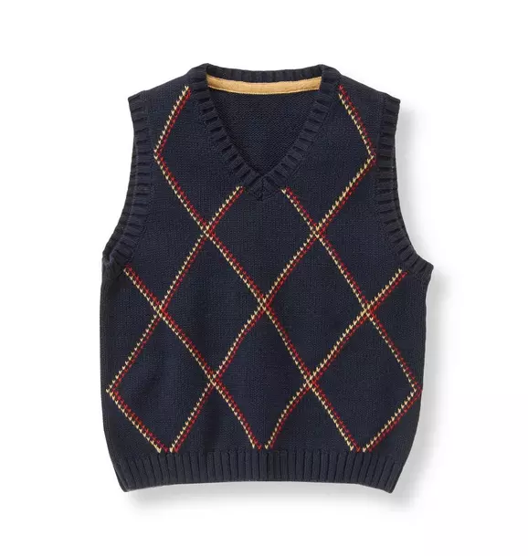 Patterned Sweater Vest image number 0
