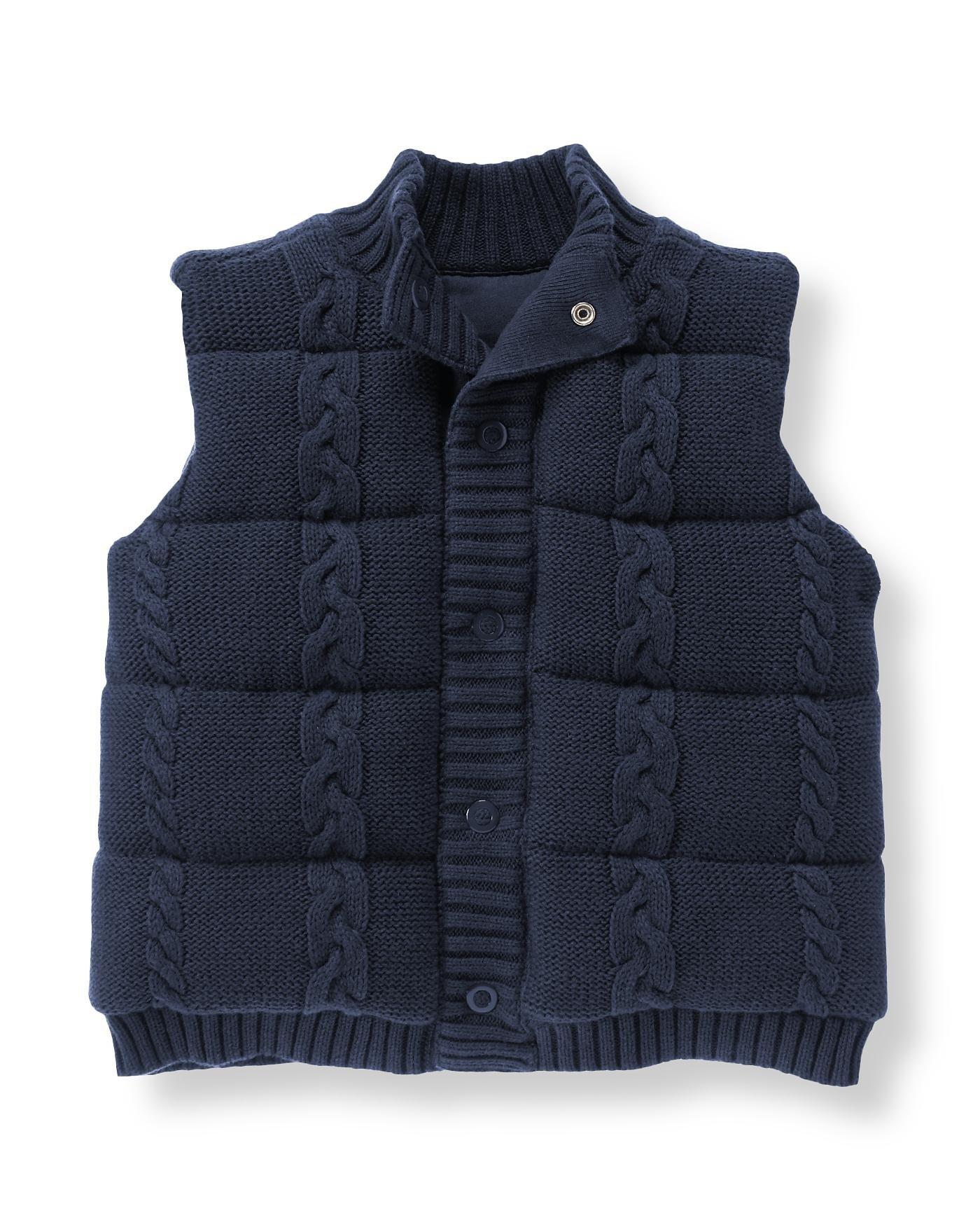 Cable Puffer Vest image number 0