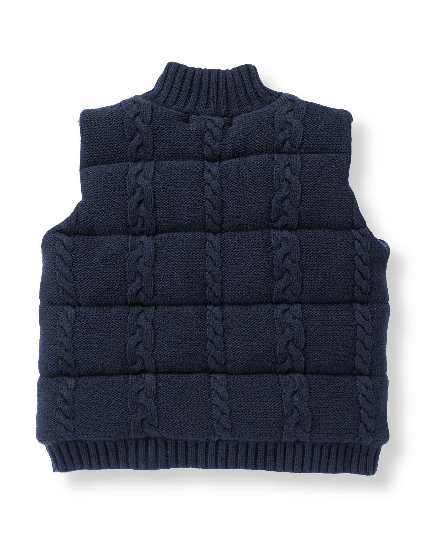Cable Puffer Vest image number 1
