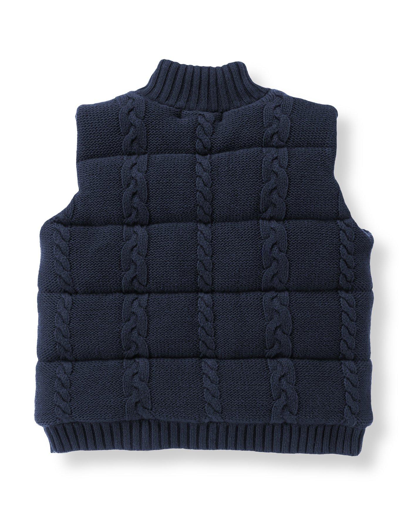 Cable Puffer Vest image number 1