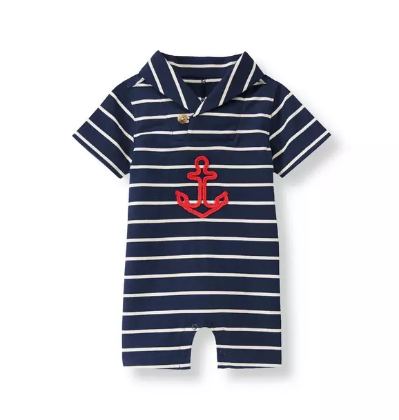 Anchor Striped One-Piece image number 0