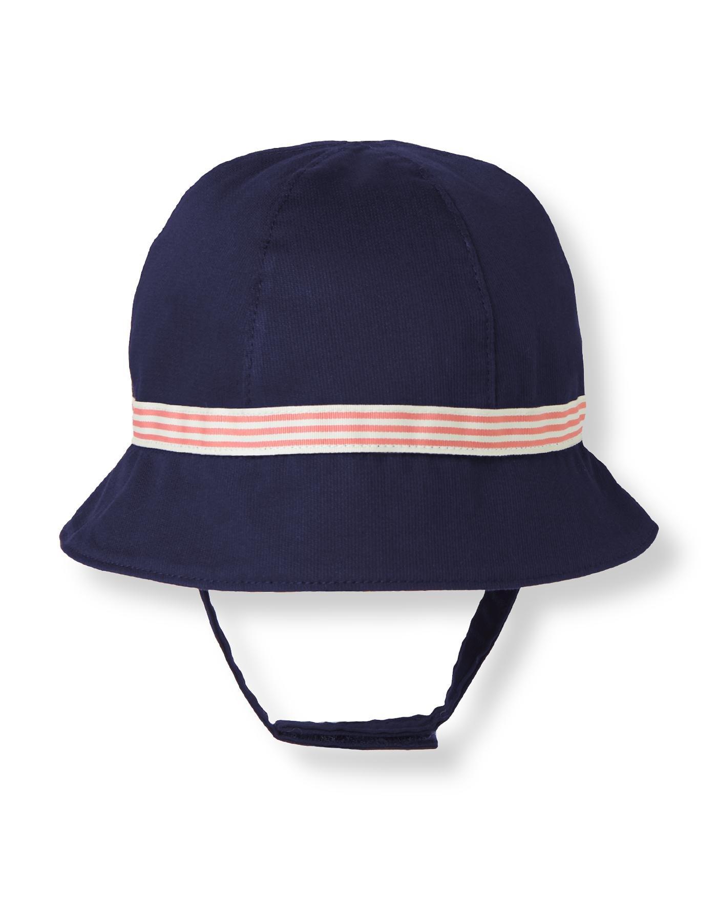 Navy Ribbon Bucket Hat by Janie and Jack
