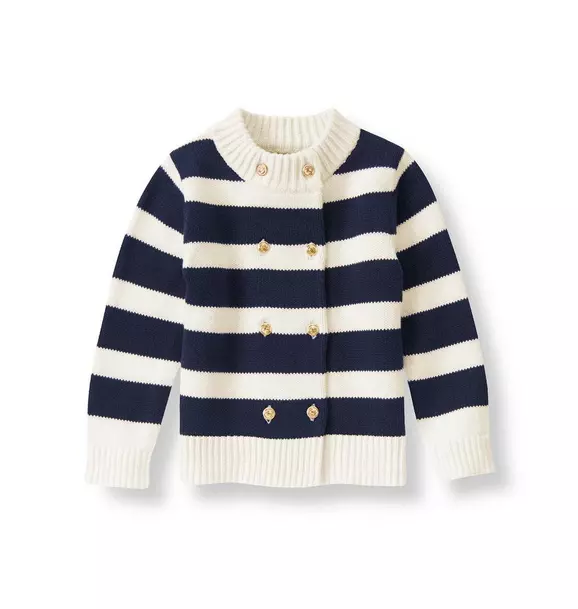 Double Button Striped Cardigan image number 0