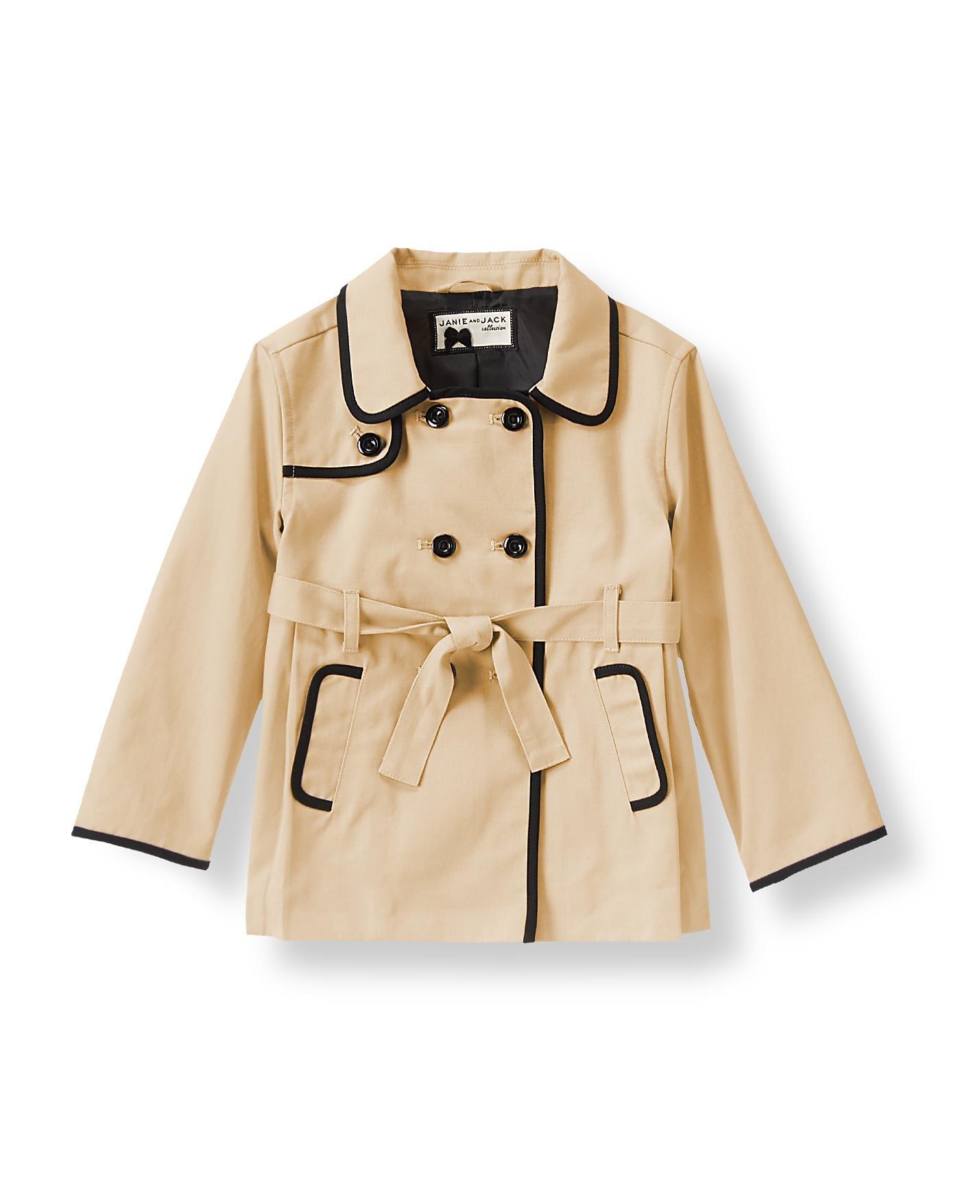 Piped Trench Coat image number 0