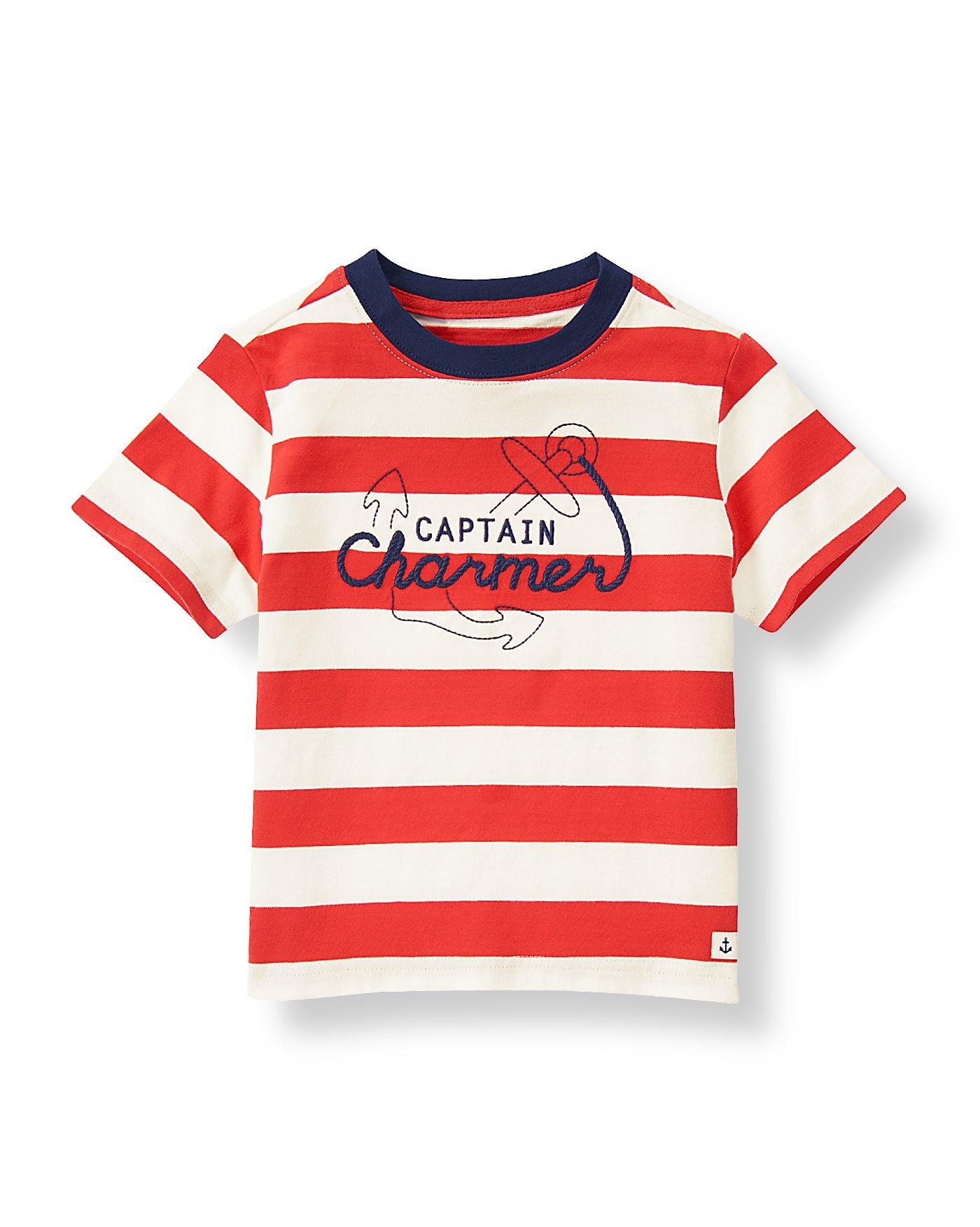 Captain Charmer Striped Tee image number 0