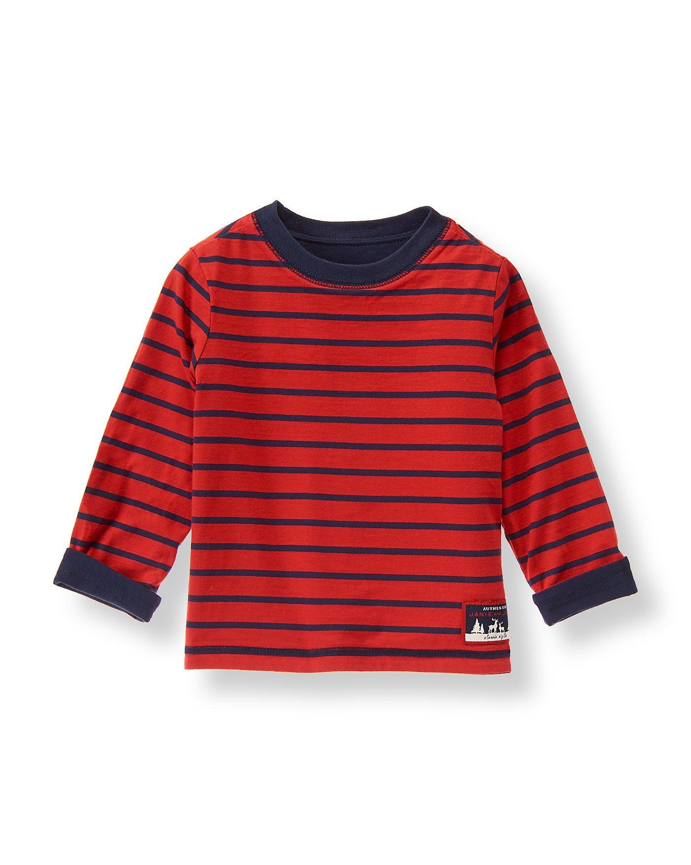 Winter Icon Striped Reversible Tee image number 1