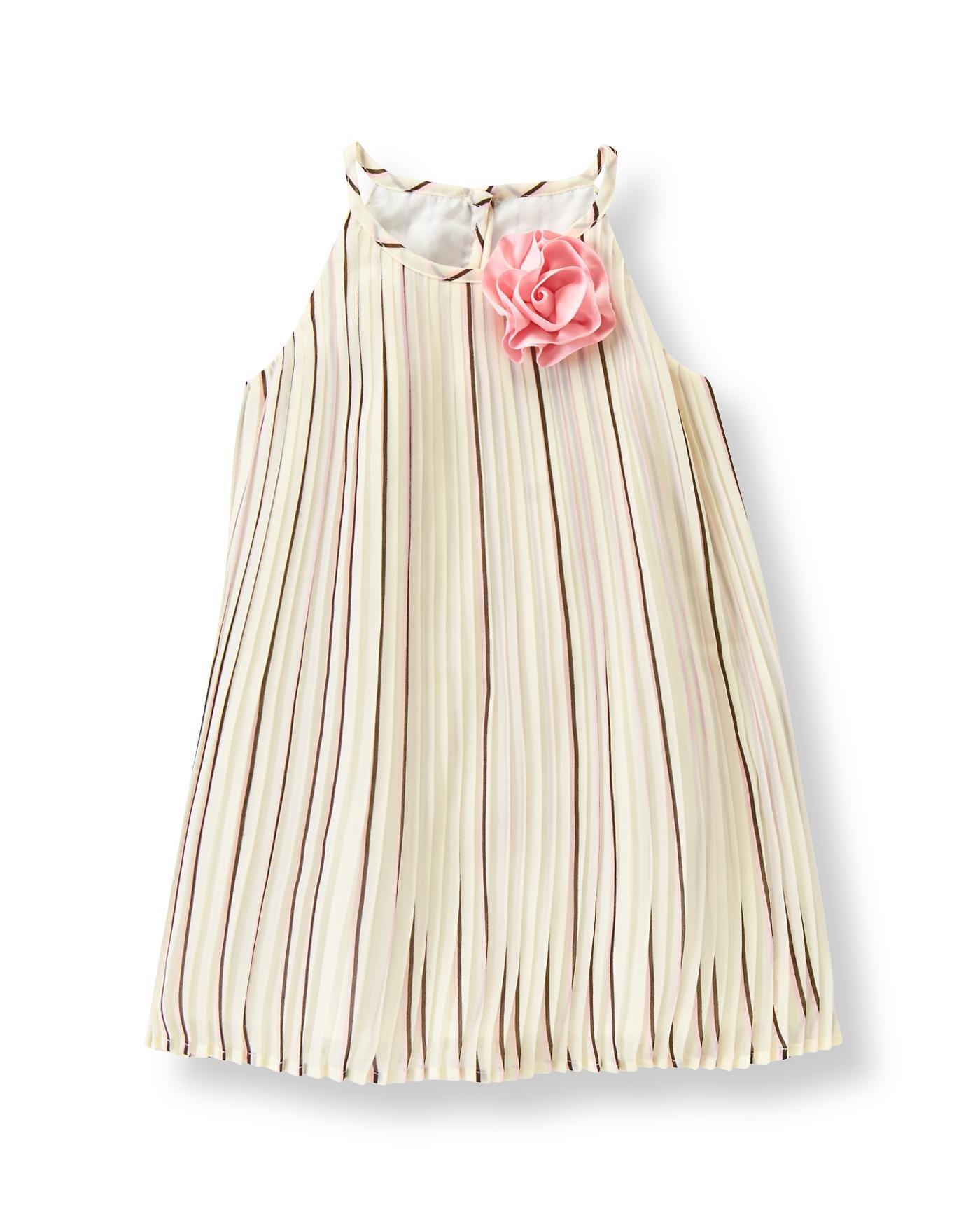Striped Pleated Dress image number 0