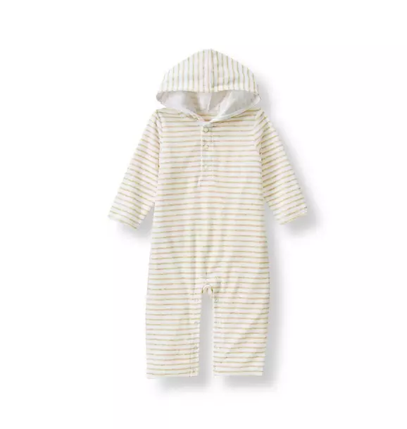 Striped Hooded One-Piece image number 0