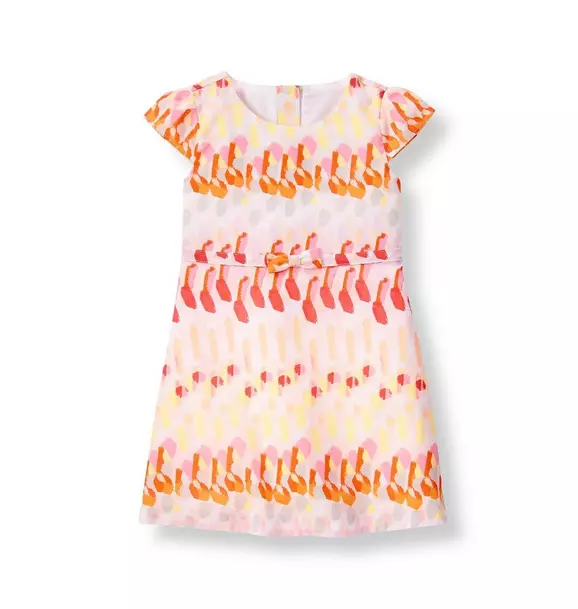 Watercolor Poppy Print Dress