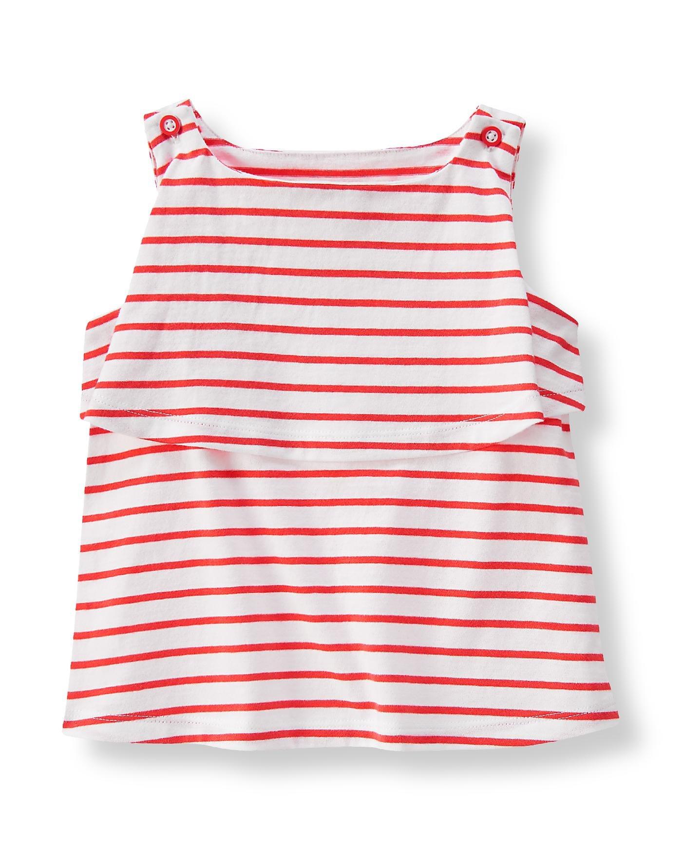 Tiered Striped Tank Top image number 0