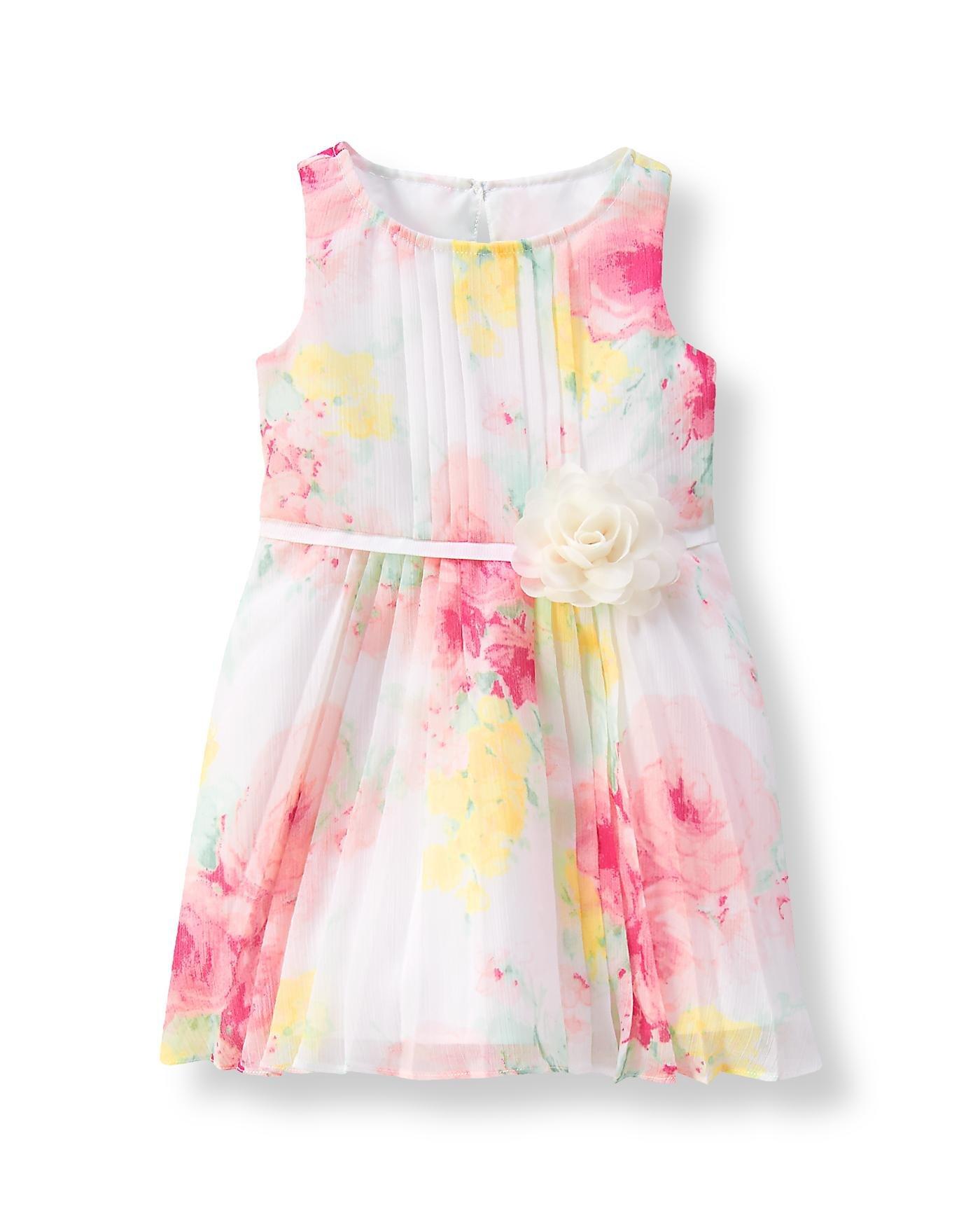 Rose Print Chiffon Dress image number 0