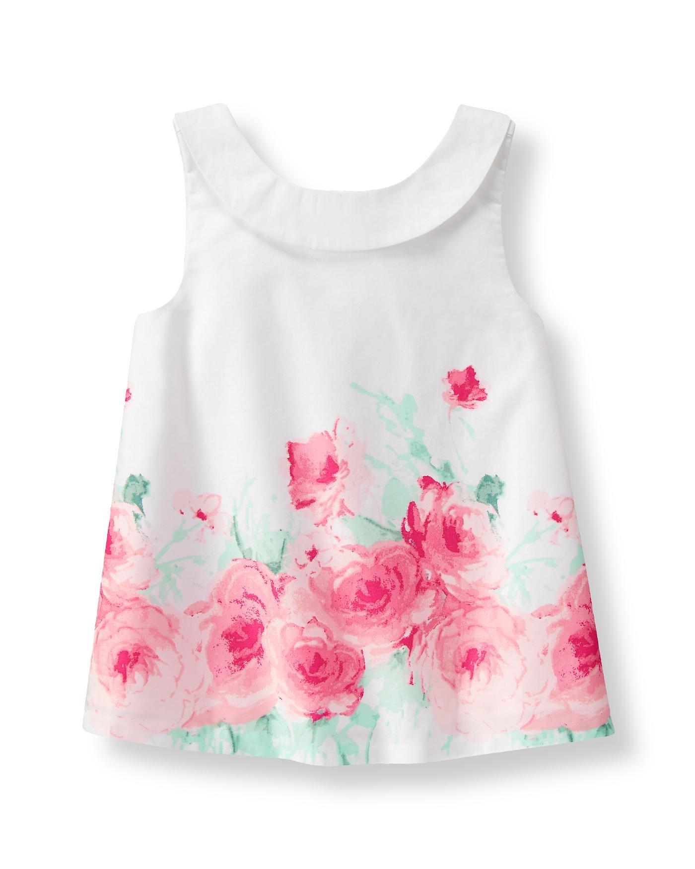 Rose Print Top image number 0