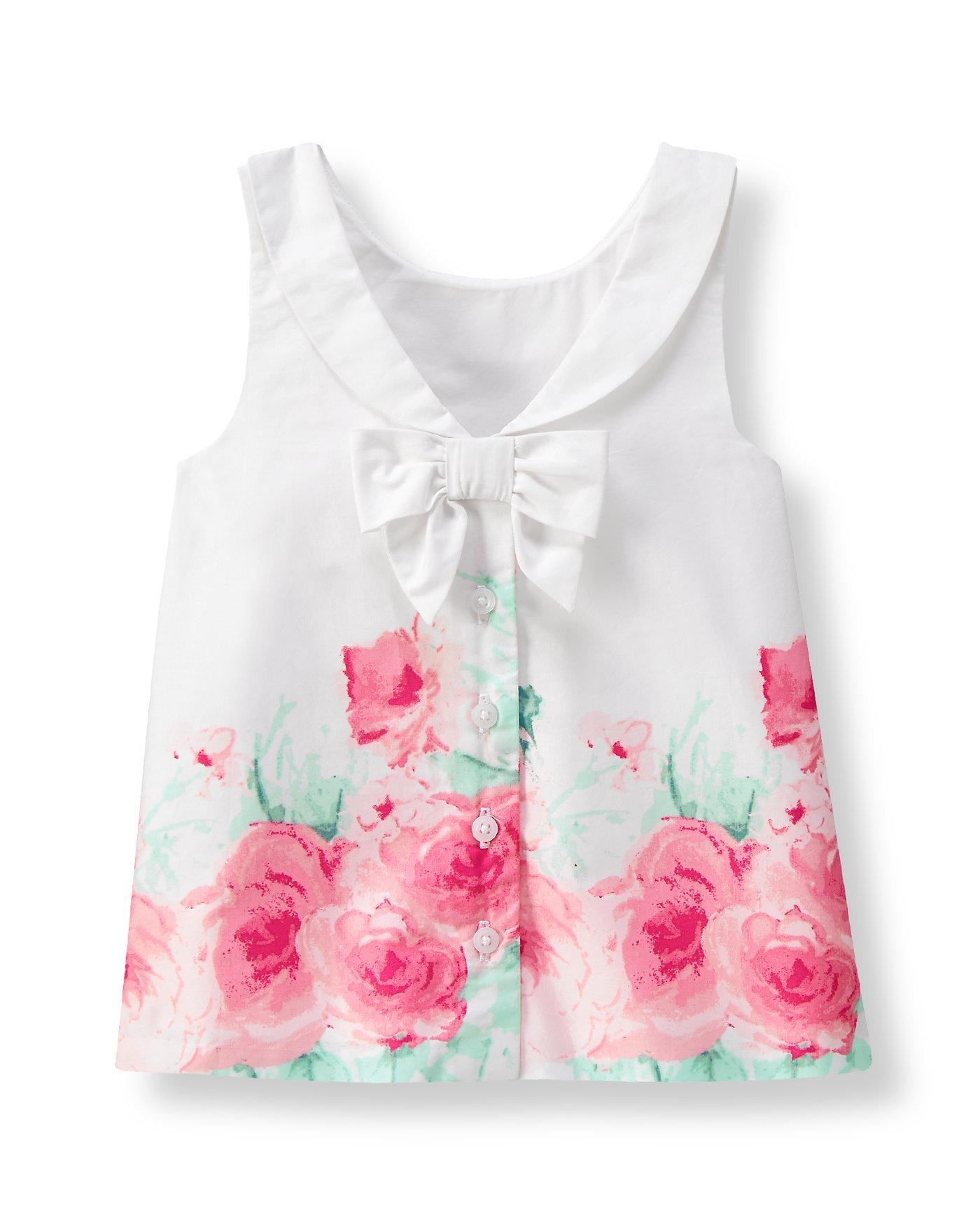 Rose Print Top image number 1