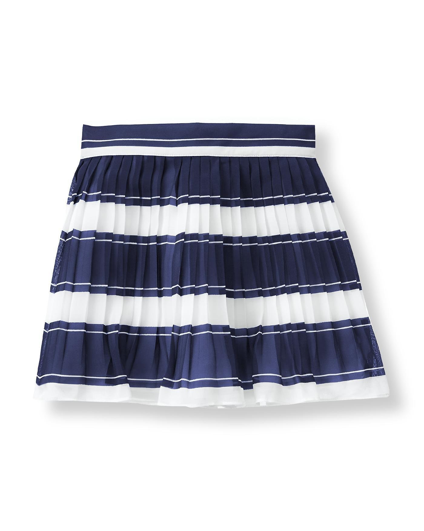 Striped Pleated Skirt image number 0