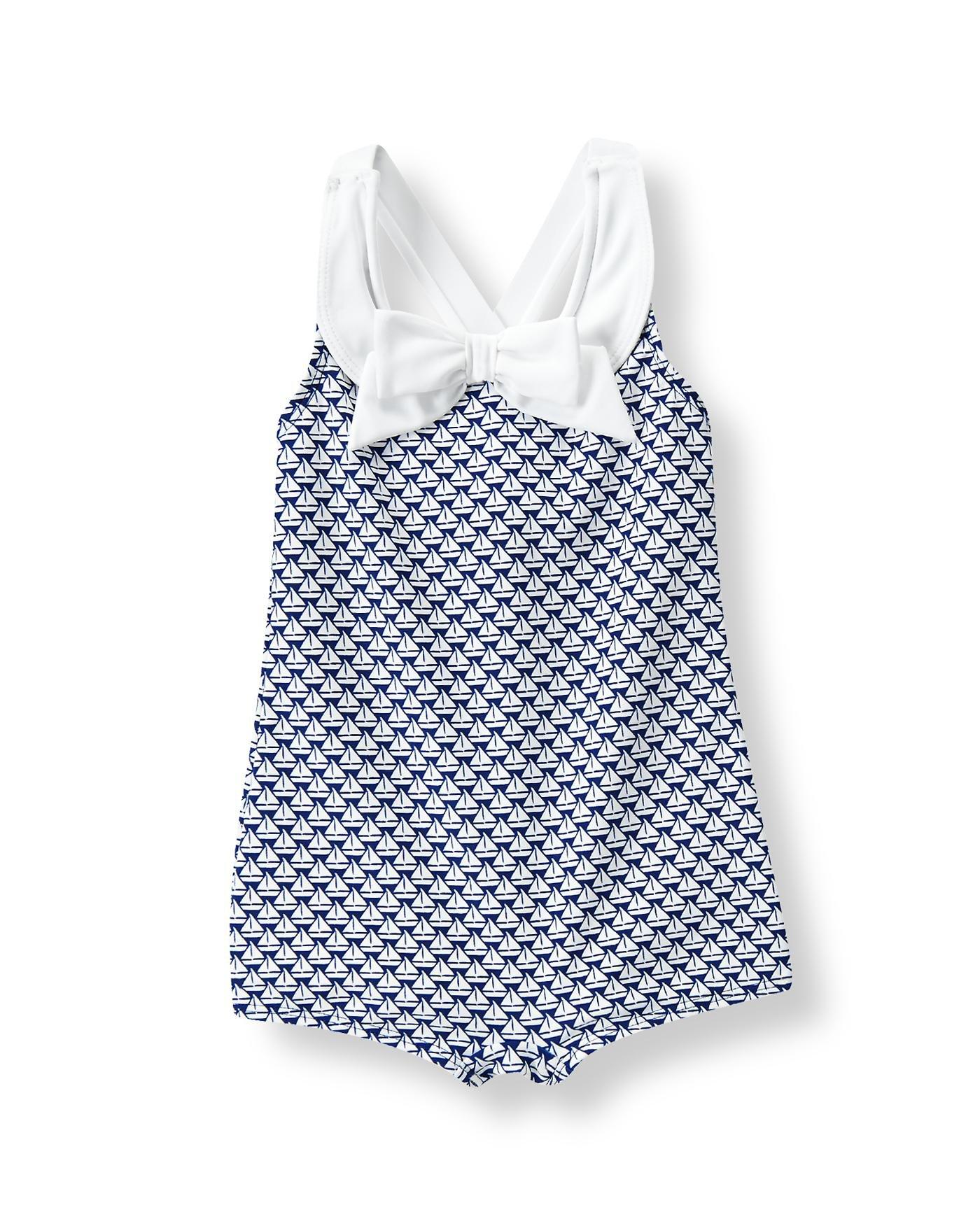 Sailboat Print Swimsuit image number 0