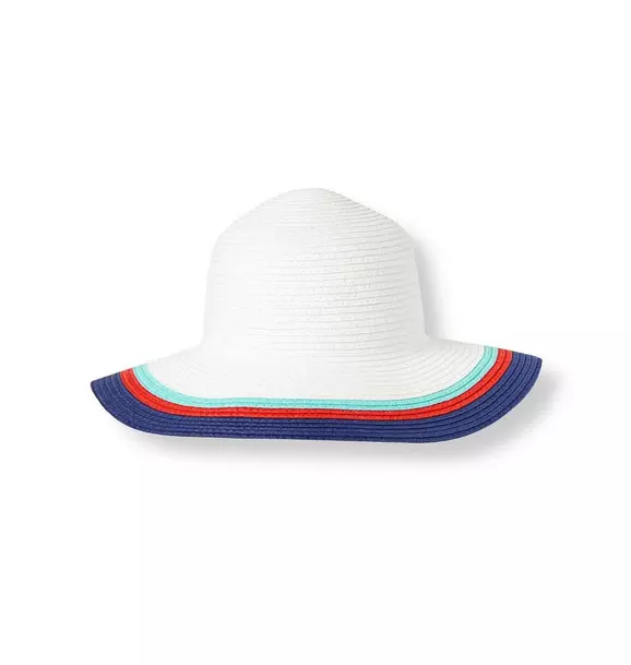 Colorblock Straw Sunhat image number 0