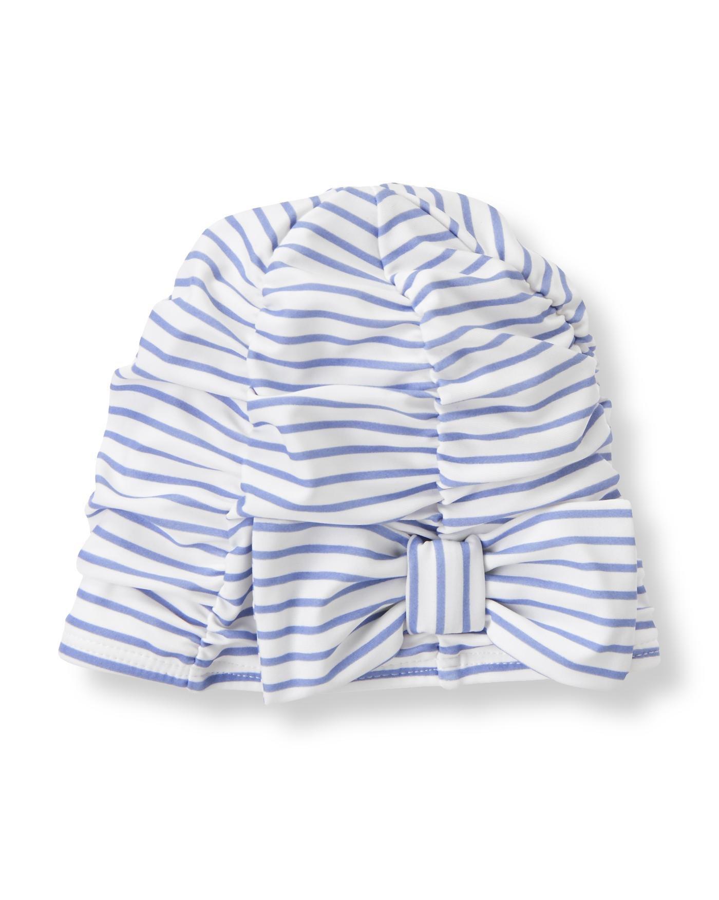 Bow Striped Swim Cap image number 0