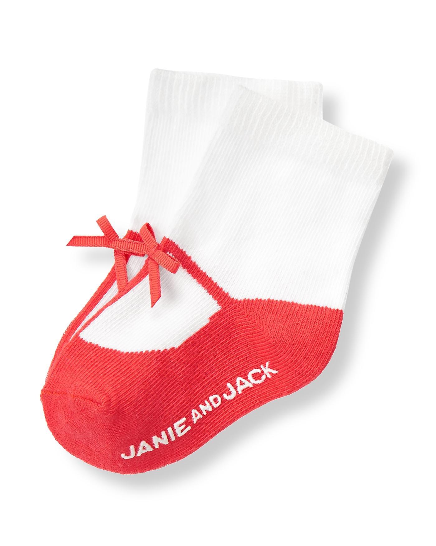 Accessories Bright Rose Shoe Sock by Janie and Jack