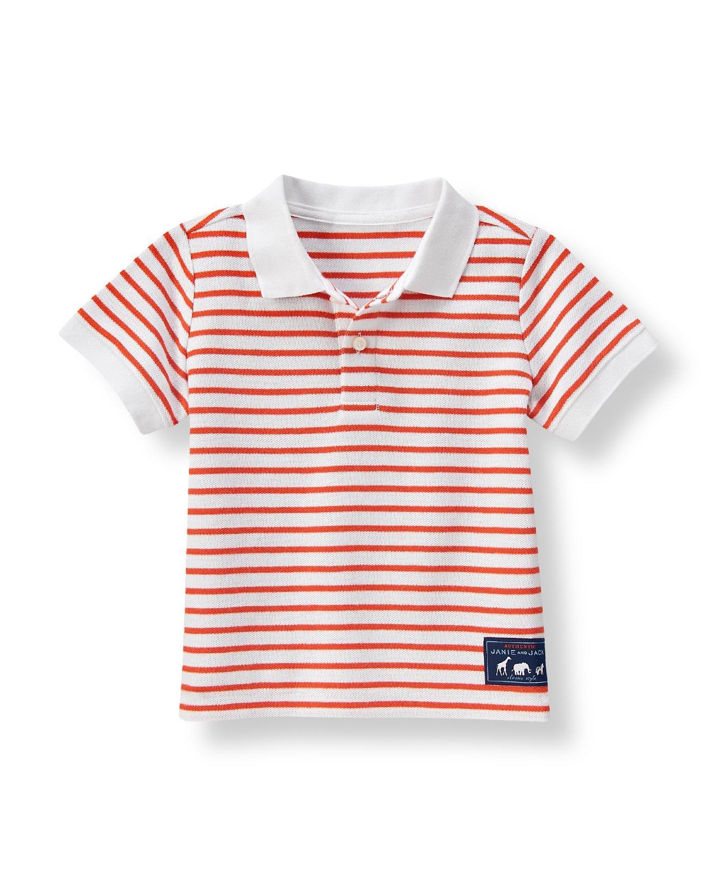 Striped Pique Polo image number 0