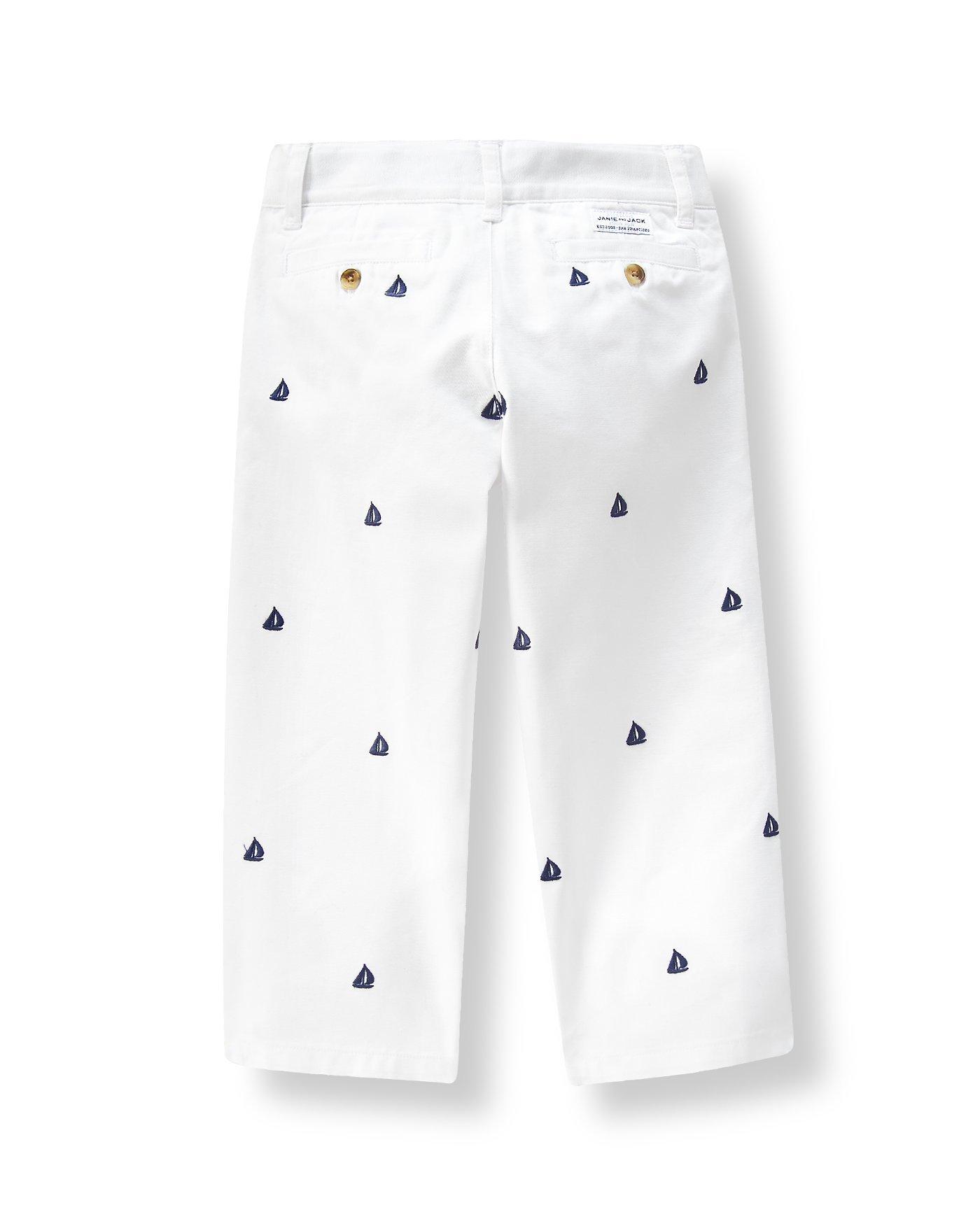 Embroidered Sailboat Pant image number 1
