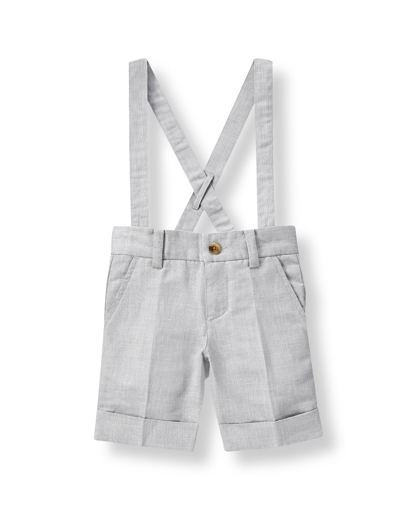 Linen Blend Suspender Short image number 0