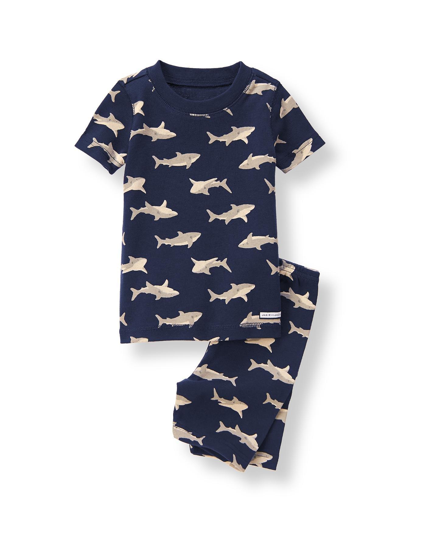 Shark Print Pajama Set image number 0