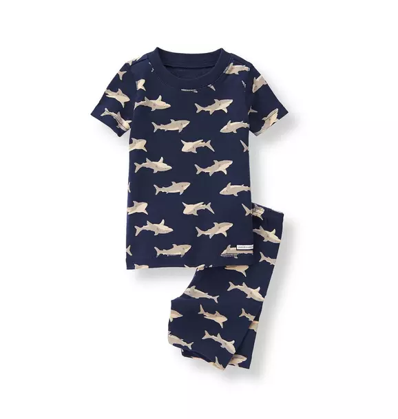 Shark Print Pajama Set image number 0