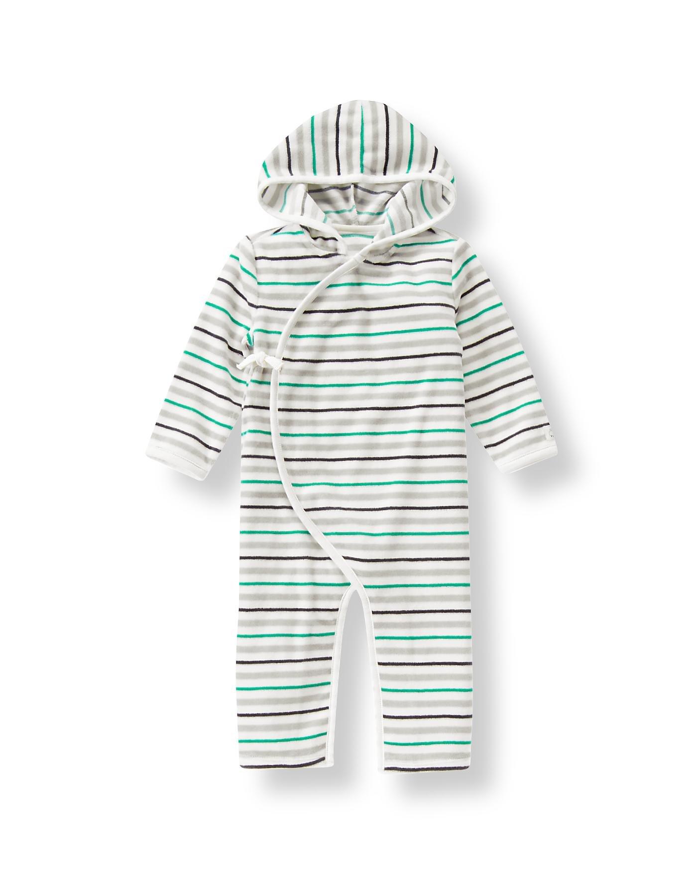 Striped Hooded One-Piece image number 0