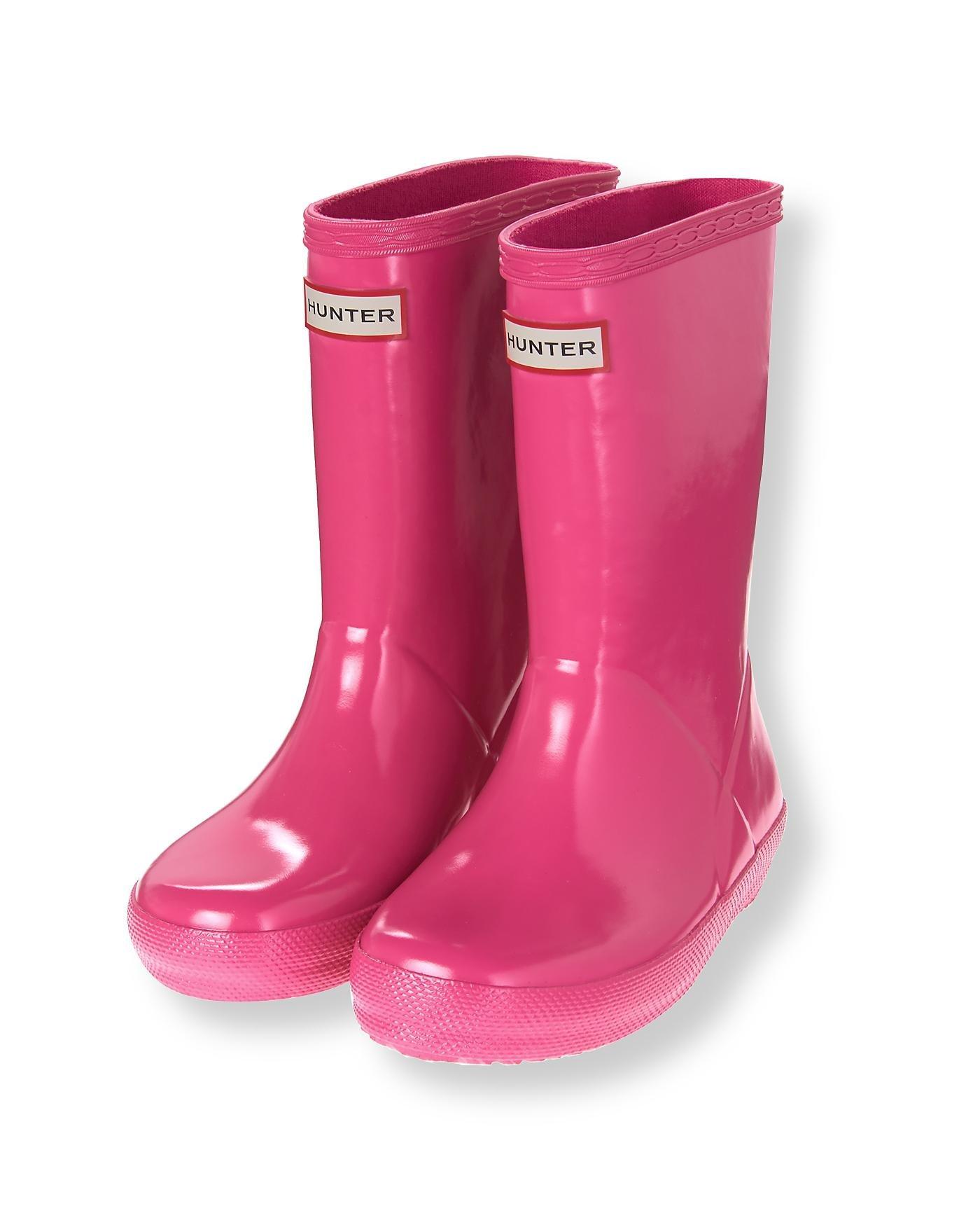 Pink Hunter™ First Gloss Rain Boot at JanieandJack