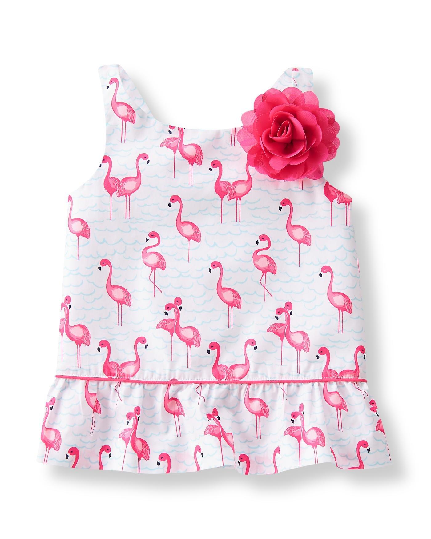 Flamingo Print Tank Top image number 0