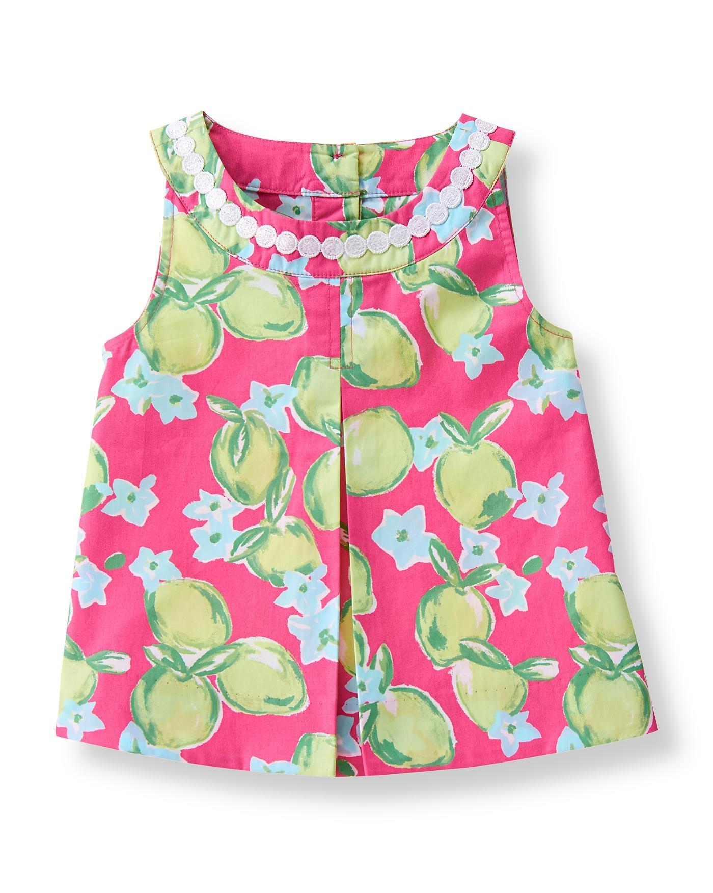 Lime Print Top image number 0
