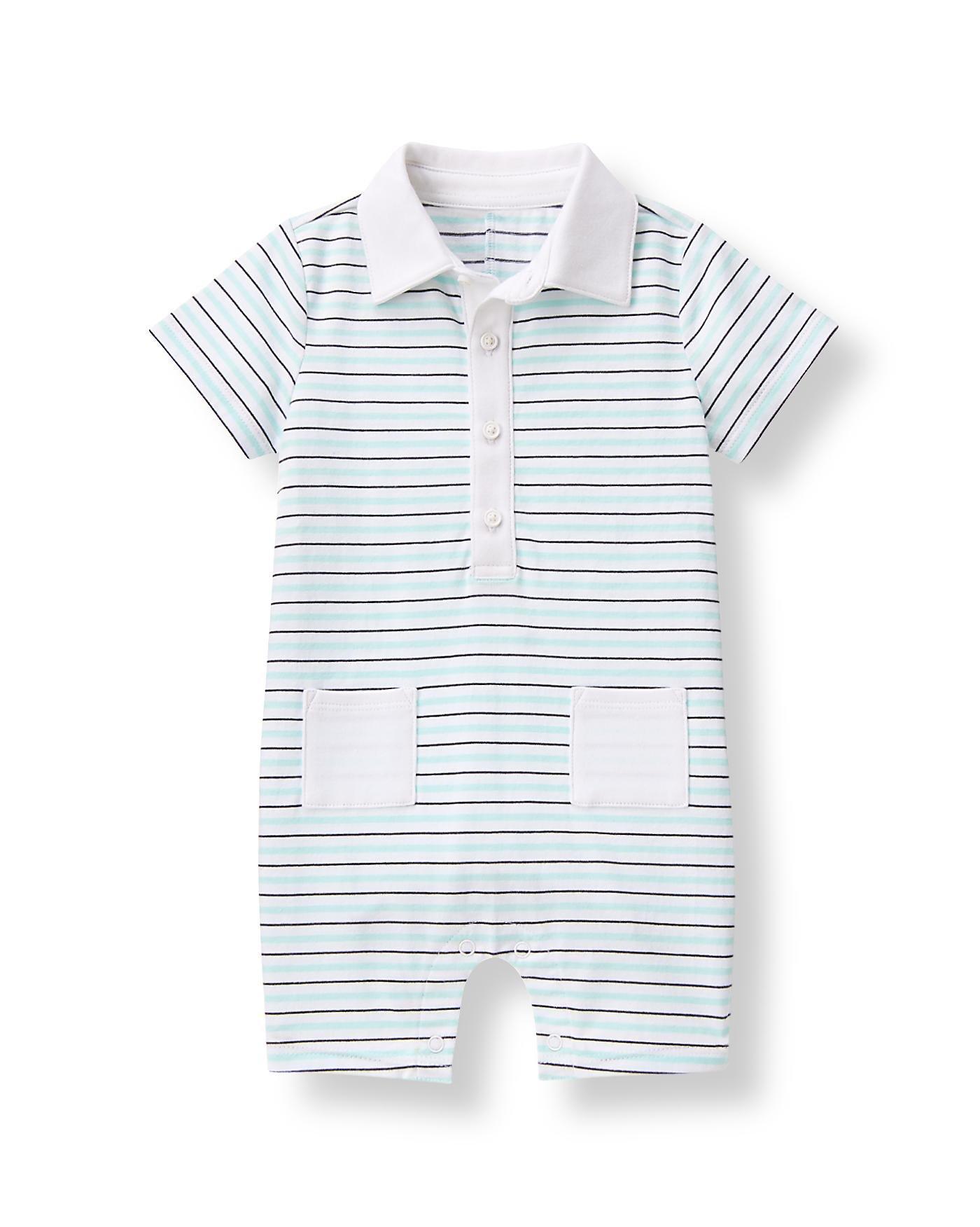 Striped Polo One-Piece image number 0