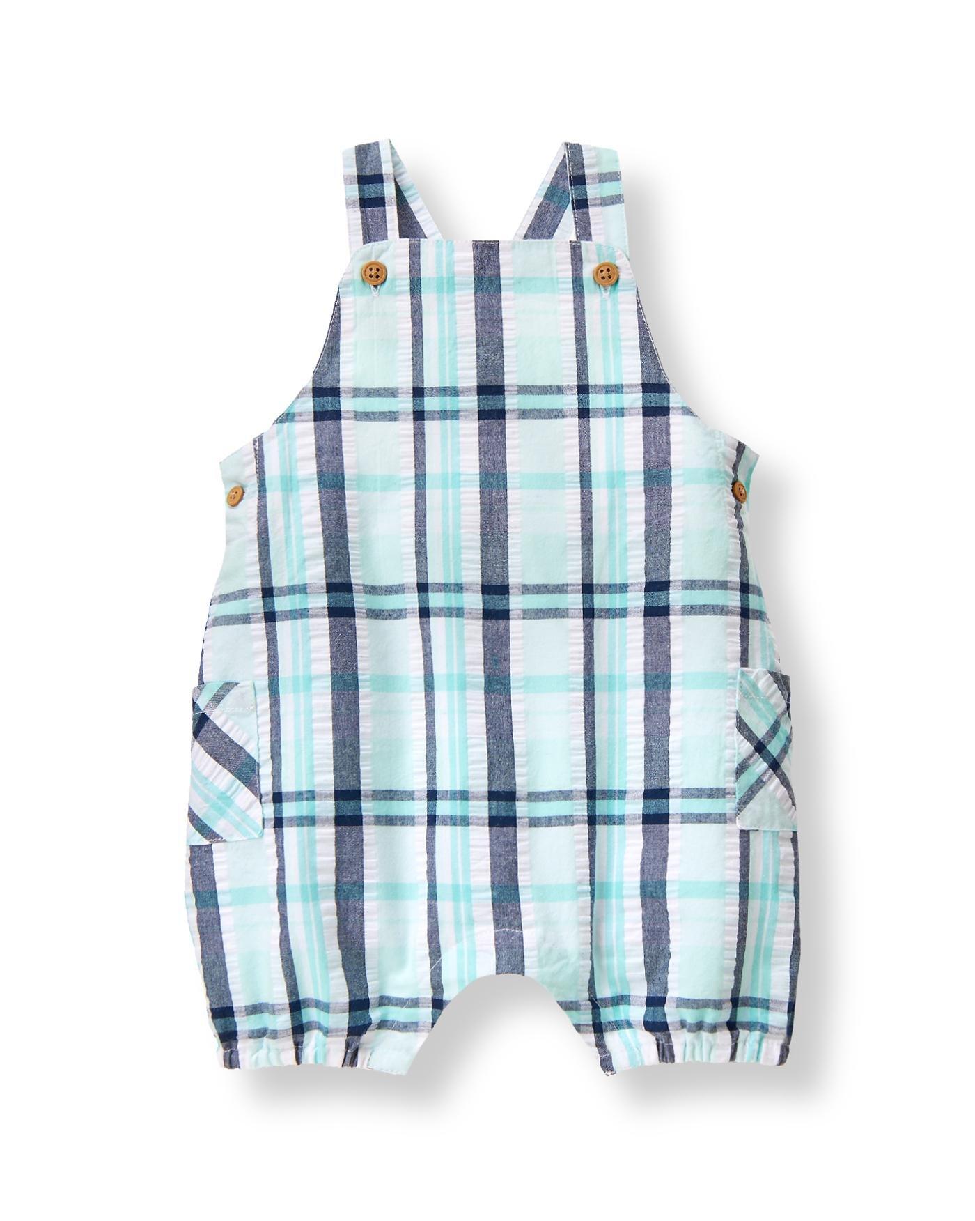 Plaid Seersucker Shortall image number 0