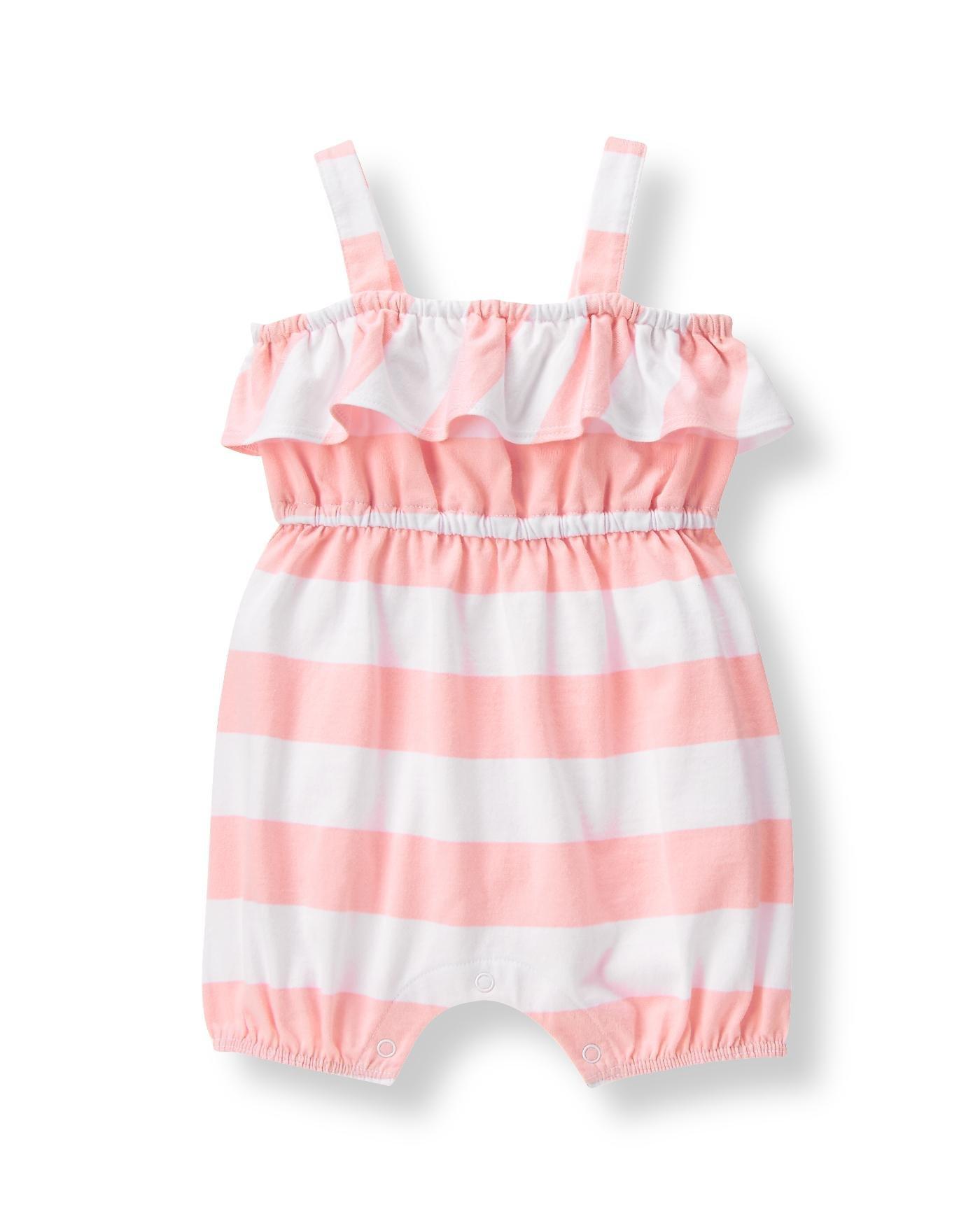Ruffle Striped One-Piece image number 0