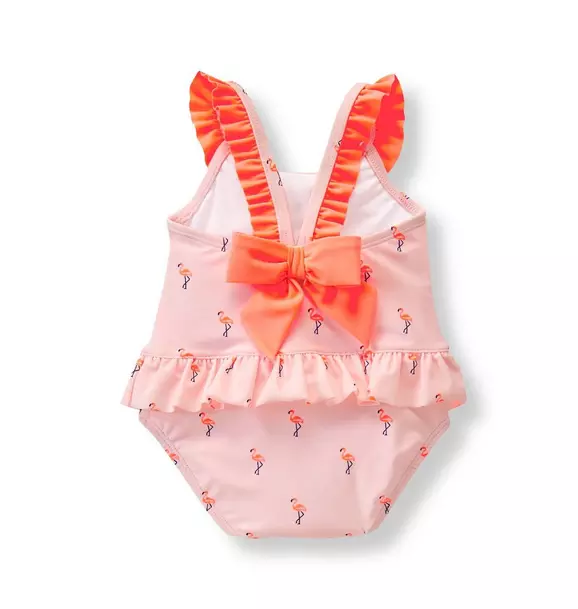 Flamingo Print Swimsuit image number 1