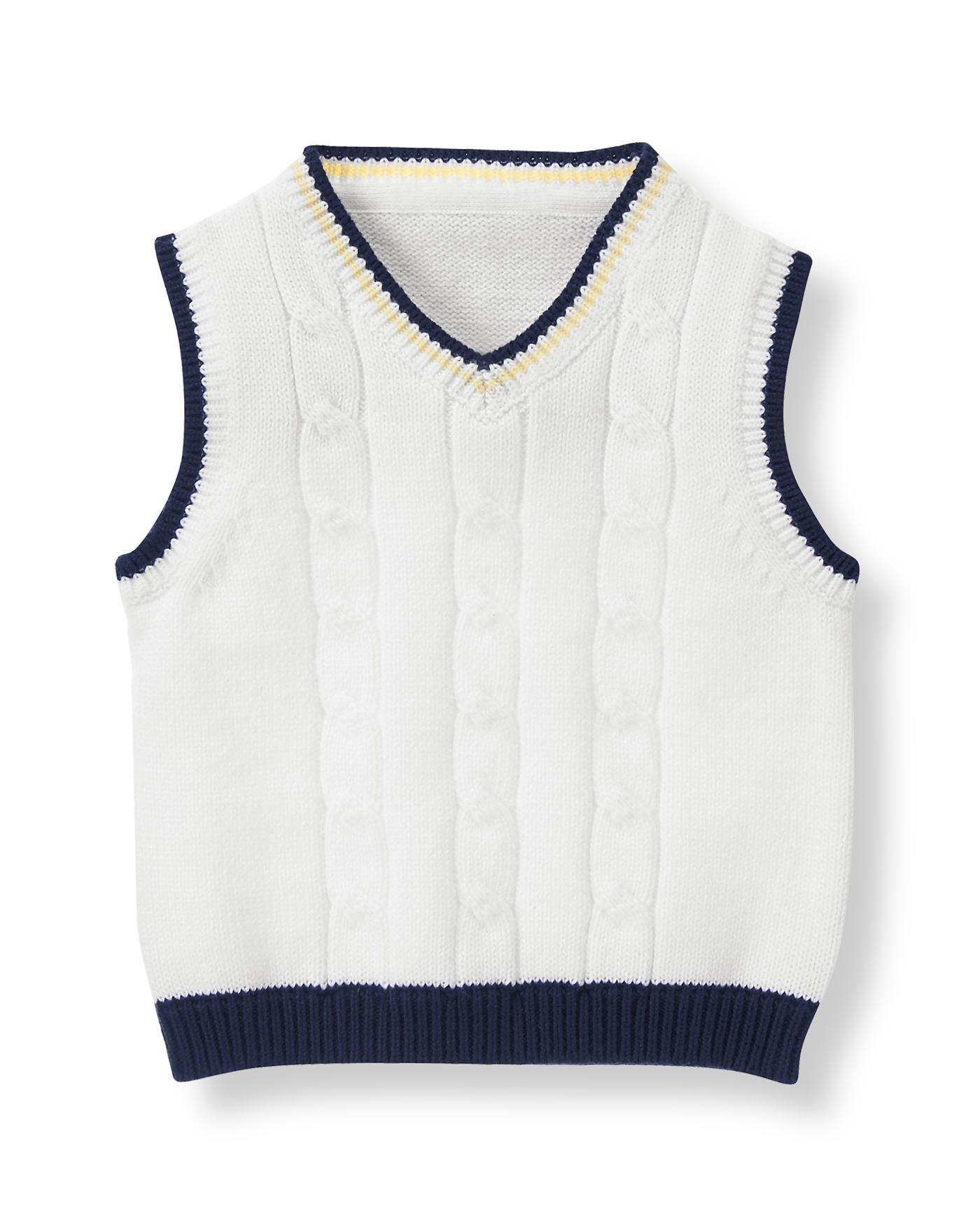 Cable Knit Sweater Vest image number 0