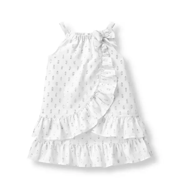 Dotted Ruffle Tiered Sundress image number 0