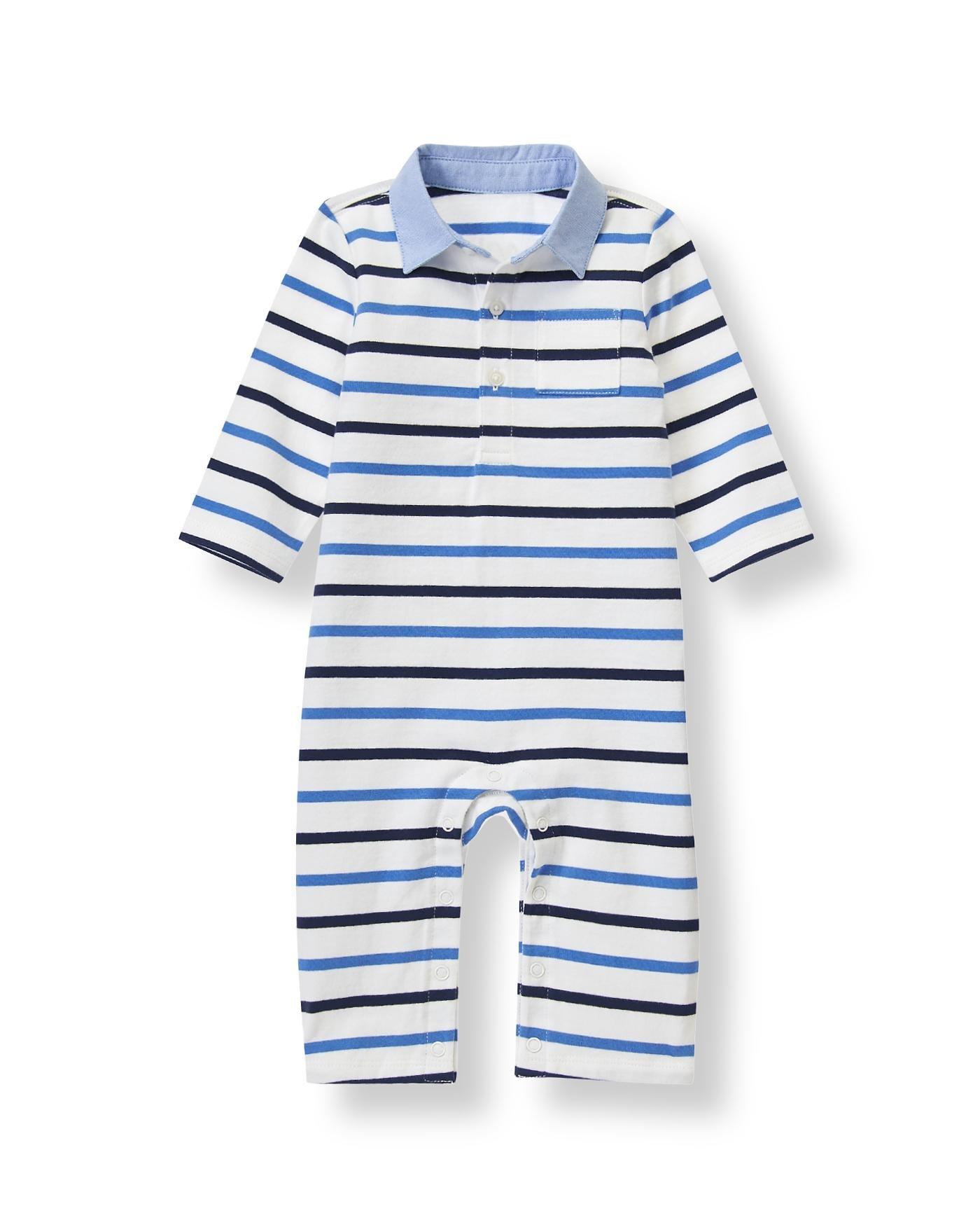 Striped Polo One-Piece image number 0