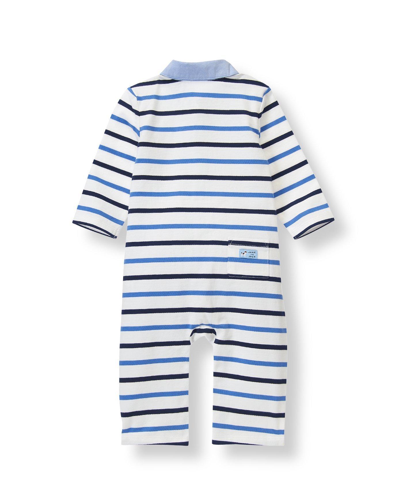 Striped Polo One-Piece image number 1