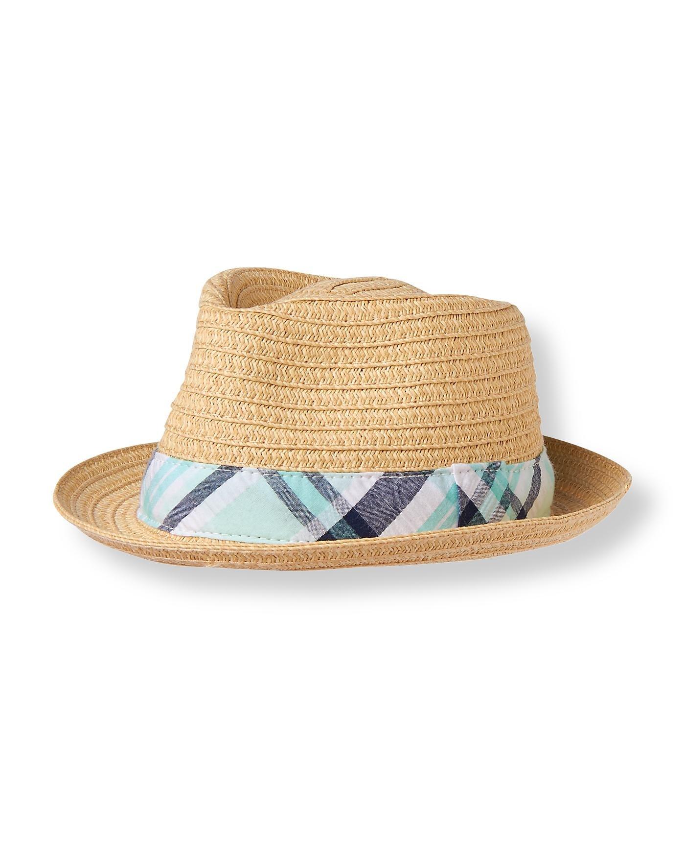 Newborn Natural Straw Fedora Hat by Janie and Jack