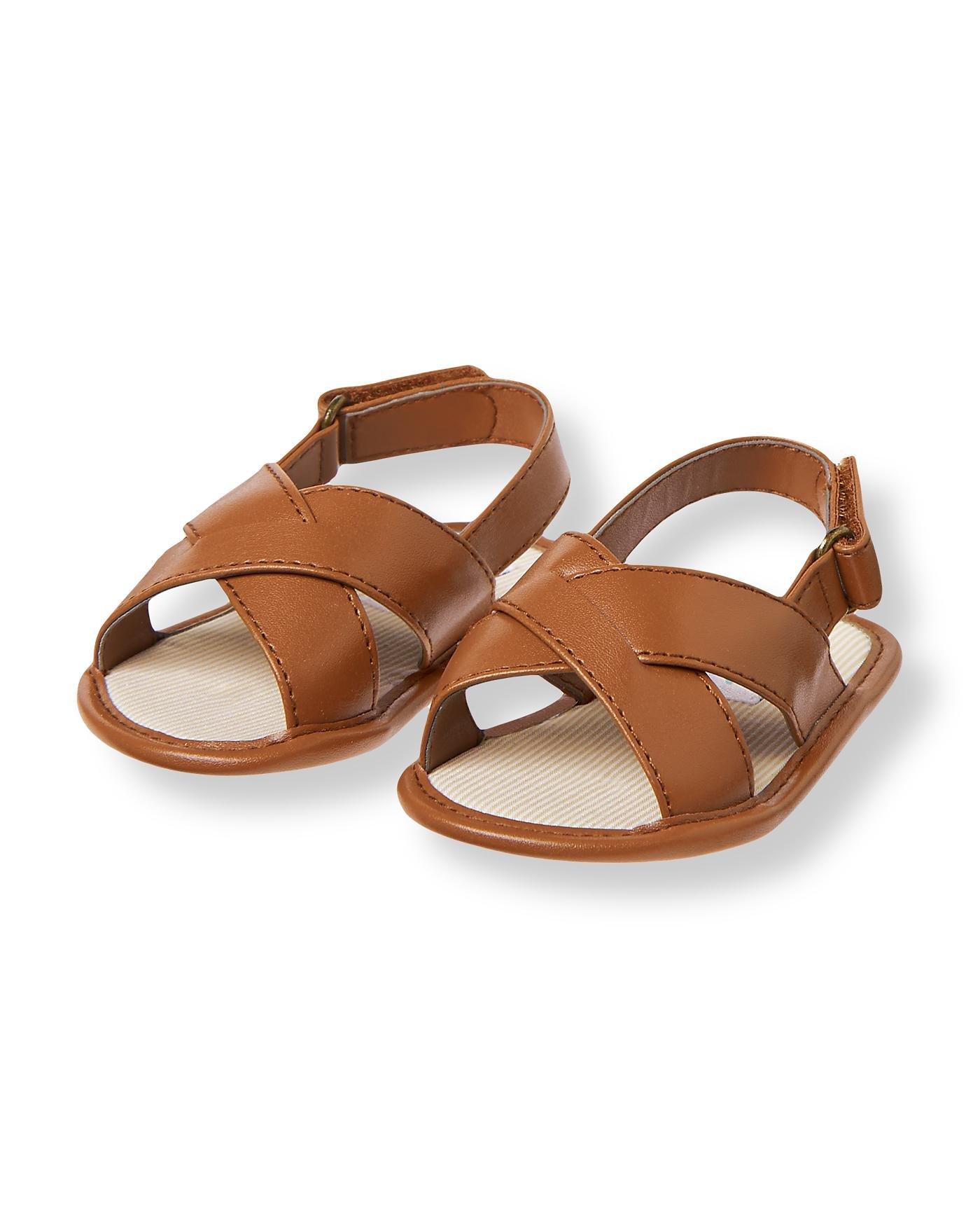 Faux Leather Crib Sandal image number 0