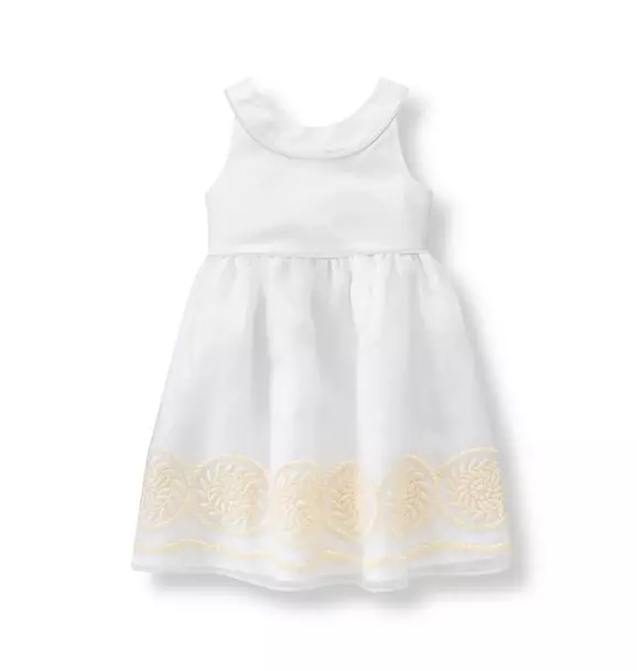 Embroidered Organza Dress image number 0