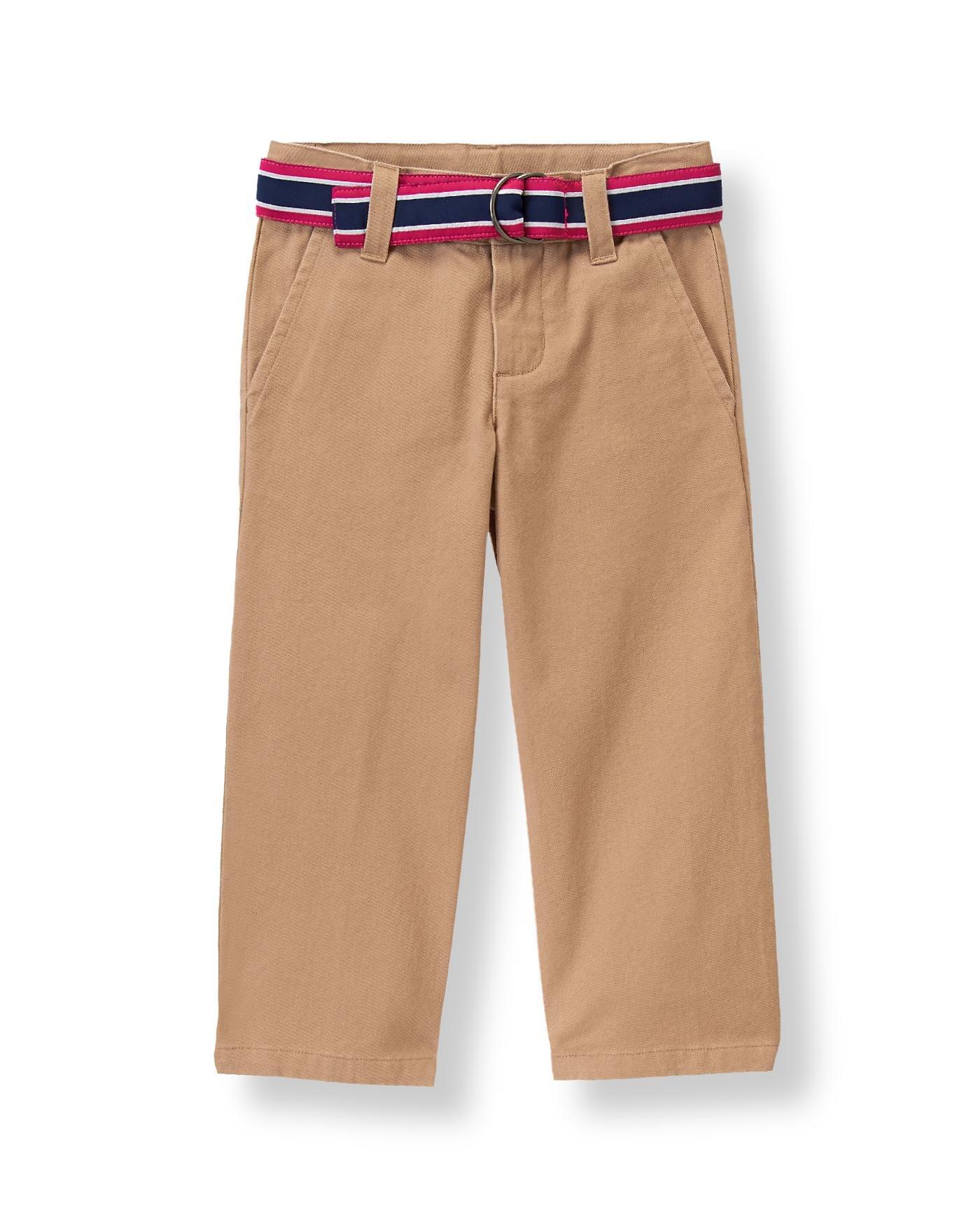 Belted Twill Pant image number 0