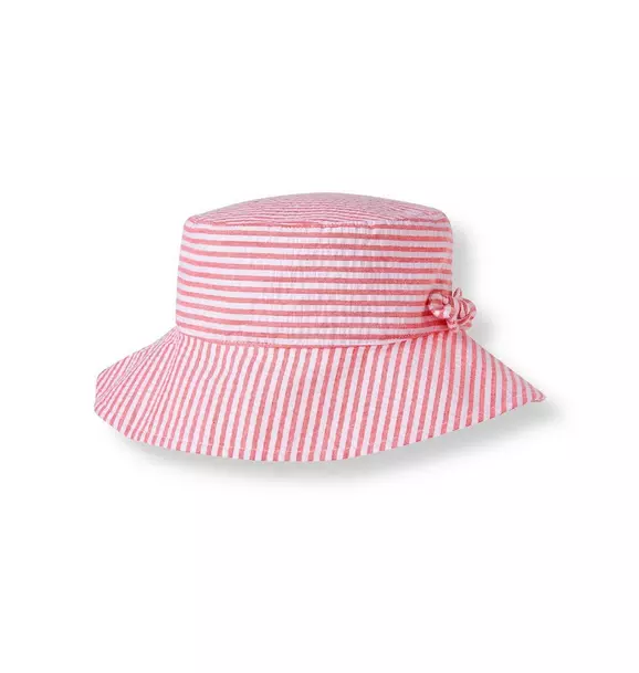 Striped Bow Sunhat image number 0