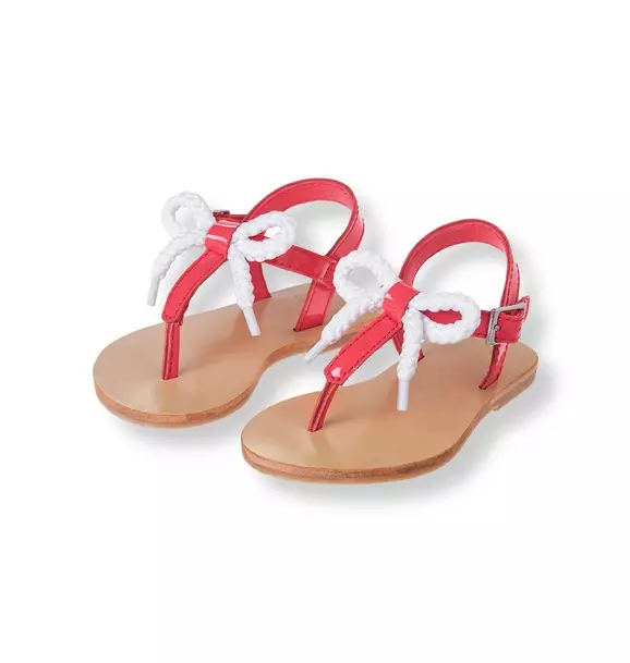Rope Bow Patent Sandal image number 0